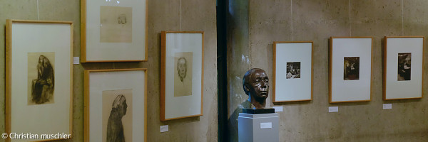 Käthe-Kollwitz-ausstellung in der Christuskirche im Jahr 2015