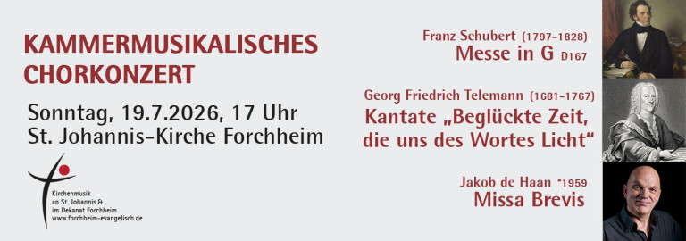 Kammermusikalische Chorkonzert in der St. Johannis-Kirche