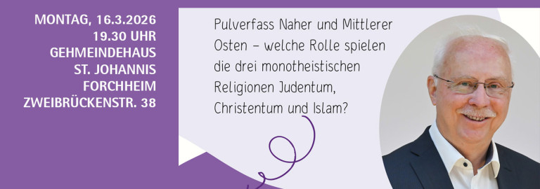 Pulverfass Naher und Mittlerer Osten - Vortrag von Prof. Dr. Dr. Augustin