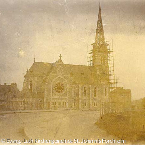 Kirche im Bau (Sommer/Herbst 1896)