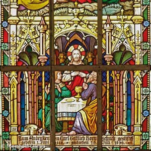 Rechtes Chorfenster: Emmaus (Quelle: Meinhold Damm)