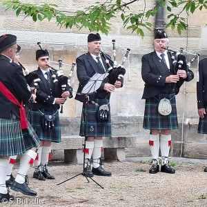 Standkonzert mit der Glen Regnitz Pipe-Band