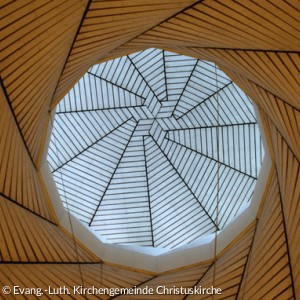 Blick ins Dach der Christuskirche (Quelle: Quelle: Evang.-Luth. Kirchengemeinde Christuskirche)