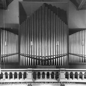 Orgelgehäuse von 1962 bis 2002 (Quelle: Evang.-Luth. Kirchengemeinde St. Johannis Forchheim)
