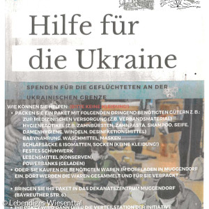 Sachspenden Lebendiges Wiesenttal