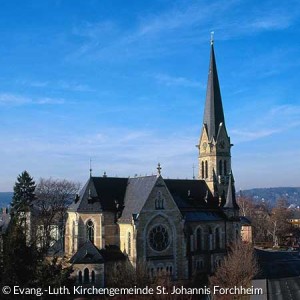Kirche von Osten (Quelle: Evang.-Luth. Kirchengemeinde St. Johannis Forchheim)
